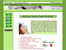 Tablet Screenshot of dataentry-workfromhome.com